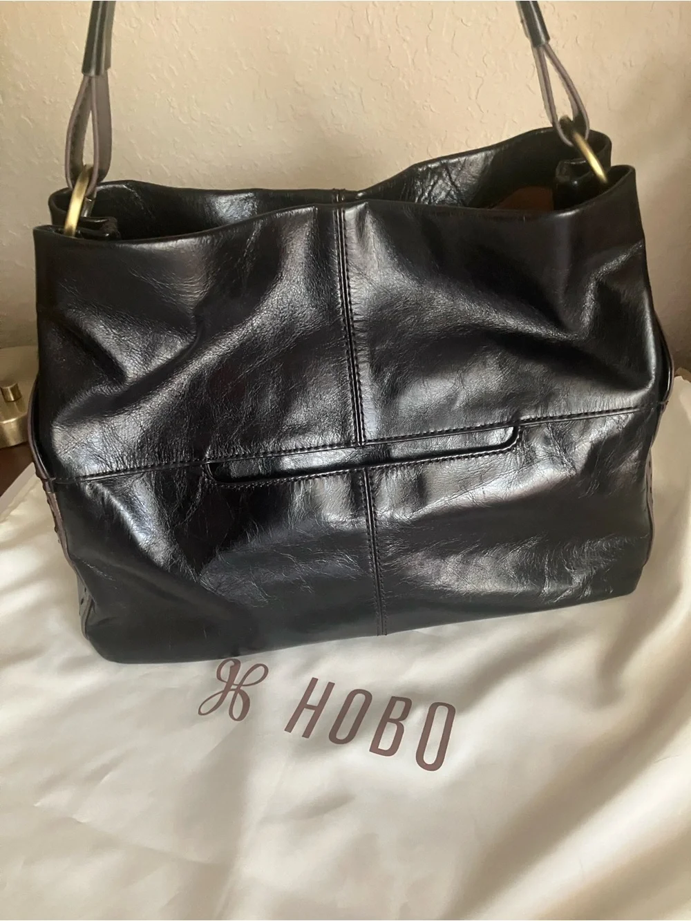 HOBO Black Seneca Shoulder Bag